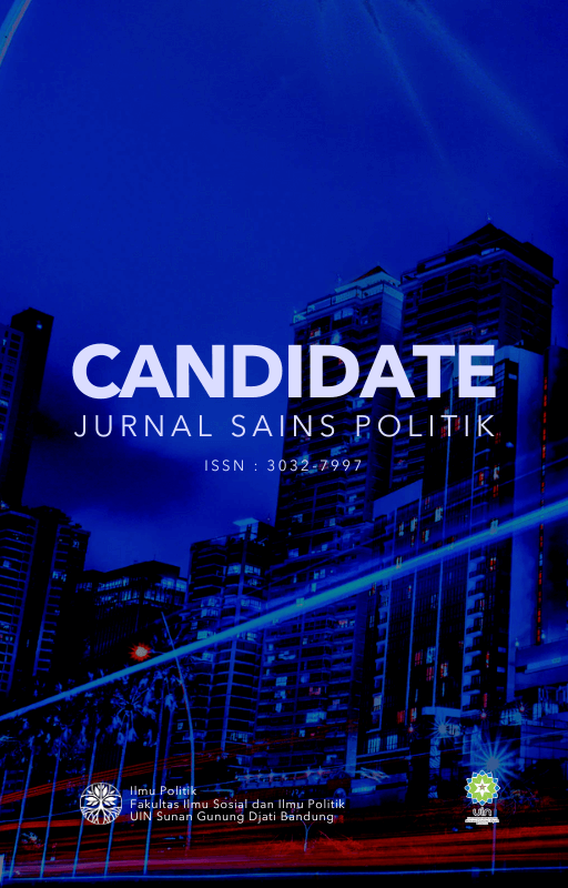 					View Vol. 3 No. 2 (2025): Candidate : Jurnal Sains Politik
				