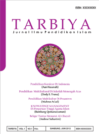 					View Vol. 1 No. 1 (2015): Jurnal TARBIYA
				
