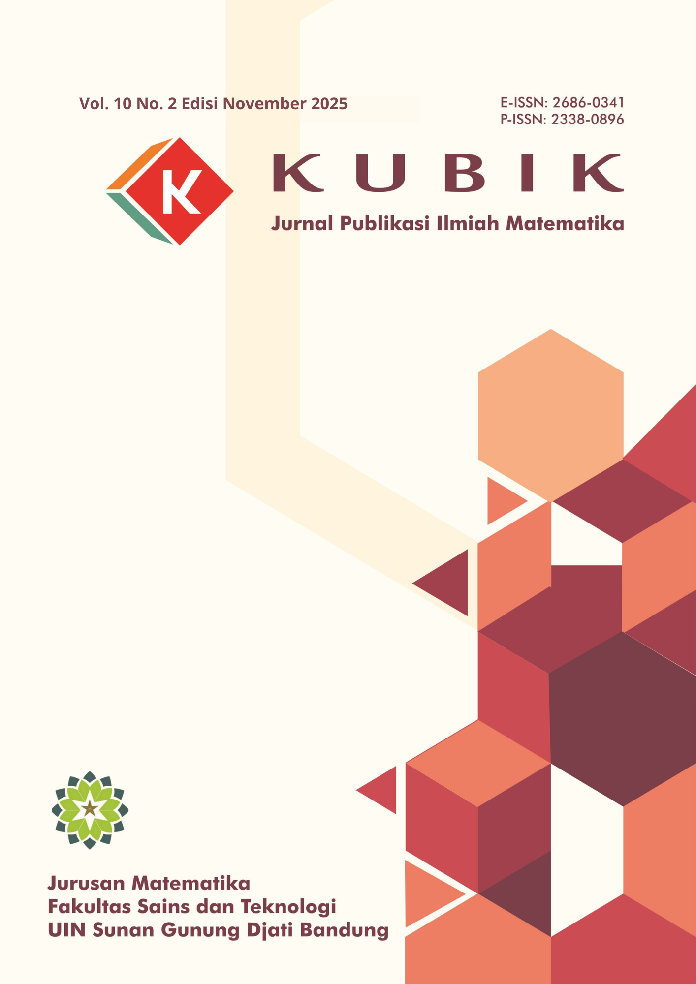 KUBIK: Jurnal Publikasi Ilmiah Matematika