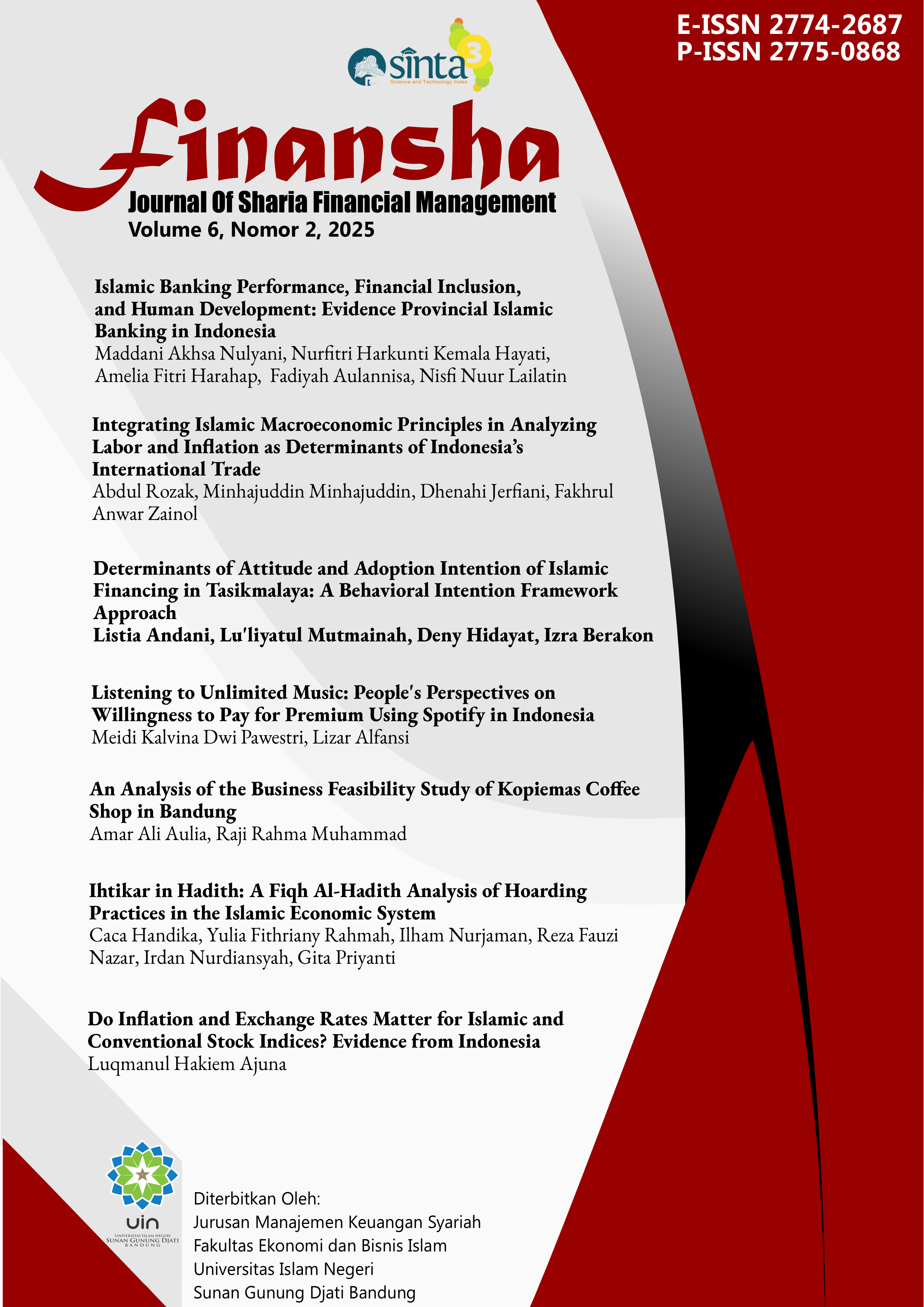 					View Vol. 6 No. 2 (2025): Finansha: Journal of Sharia Financial Management 
				
